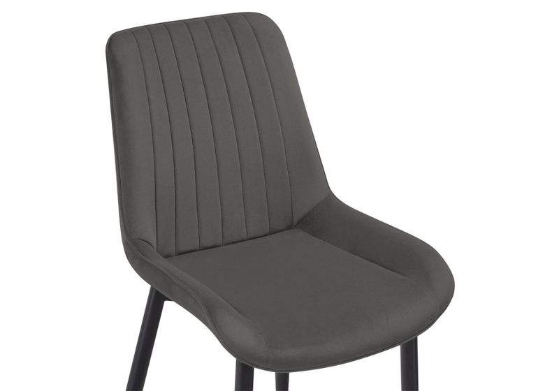 Стул на металлокаркасе, Seda-1 dark gray / gold / black