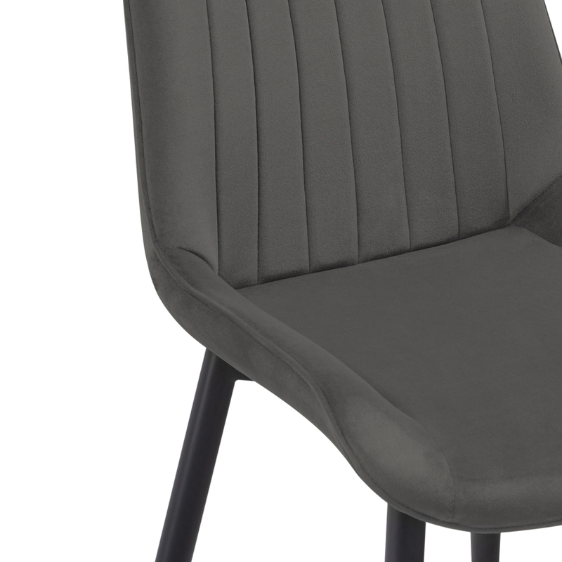 Стул на металлокаркасе, Seda-1 dark gray / gold / black