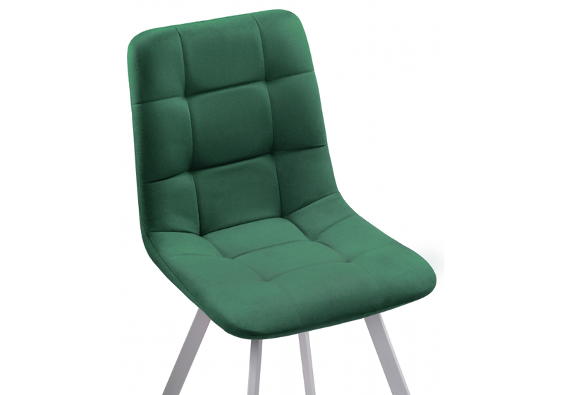 Стул на металлокаркасе, Чилли зеленый / белый