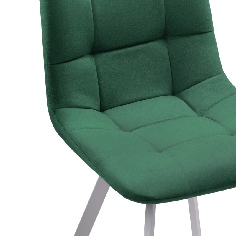 Стул на металлокаркасе, Чилли зеленый / белый