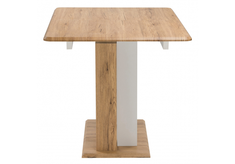 Стол деревянный, Санса 120 дуб монтана / белая шагрень