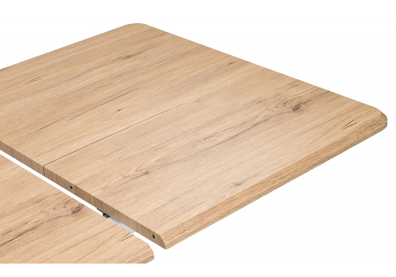 Стол деревянный, Санса 120 дуб монтана / белая шагрень