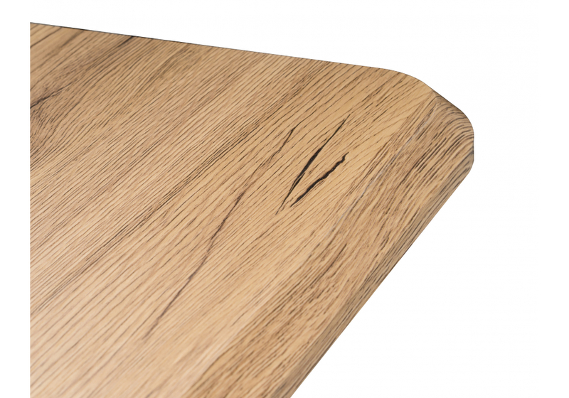 Стол деревянный, Санса 120 дуб монтана / белая шагрень