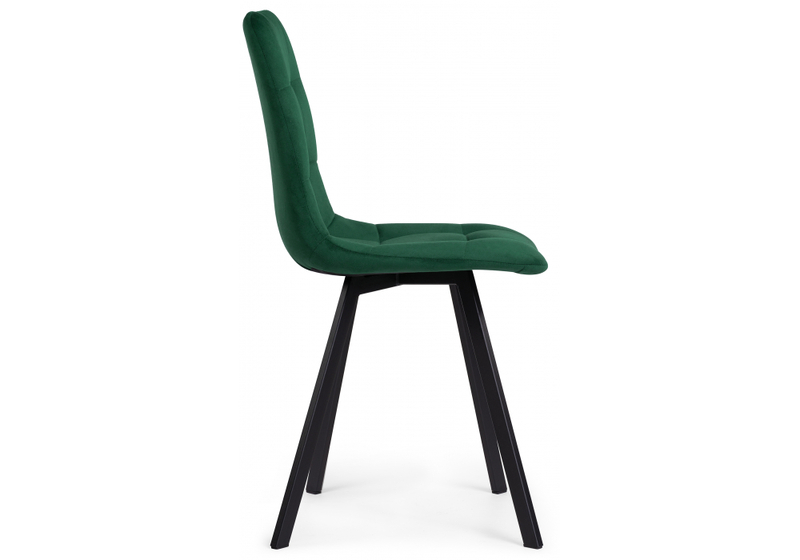 Стул на металлокаркасе, Чилли зеленый  / черный