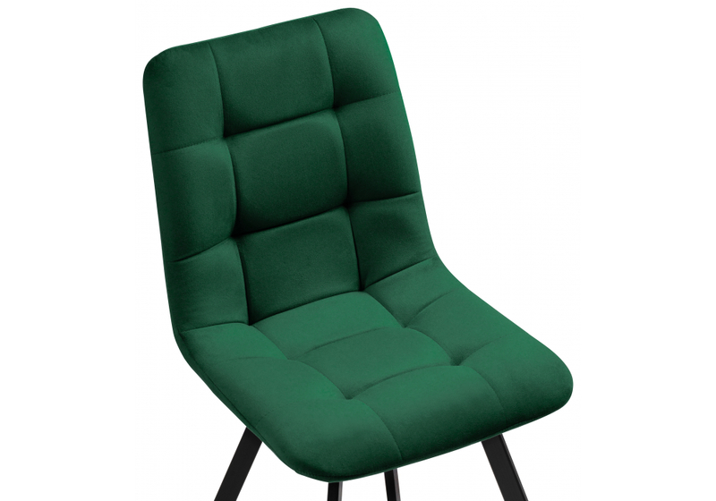 Стул на металлокаркасе, Чилли зеленый  / черный