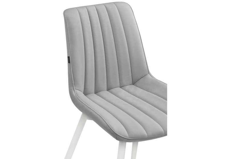 Стул на металлокаркасе, Бриджеш velutto 52 / белый