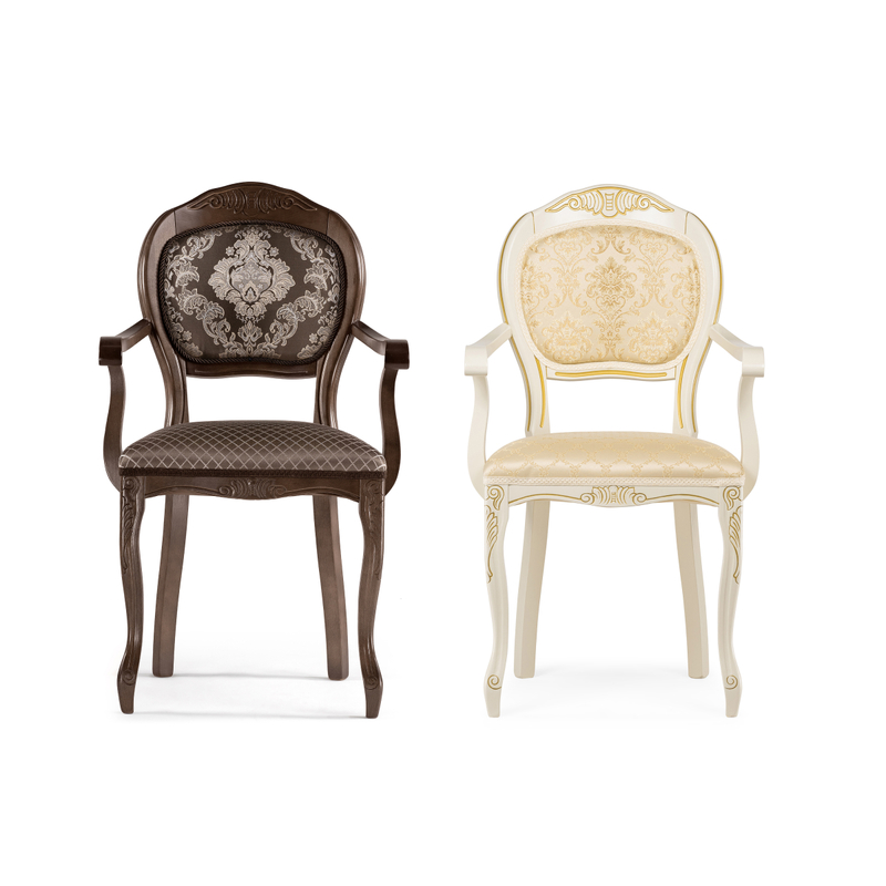 Стул деревянный, Лауро орех / коричневый