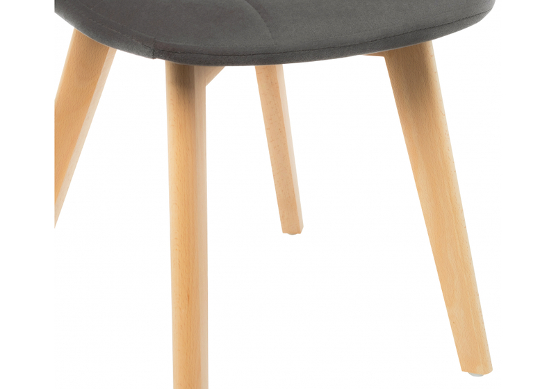 Стул деревянный, Filip dark gray / wood