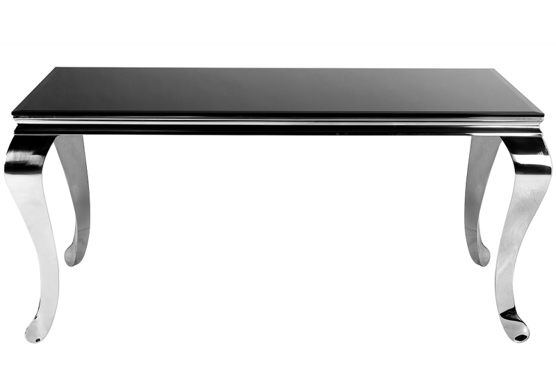 Стол стеклянный, Sondal 160 см черный