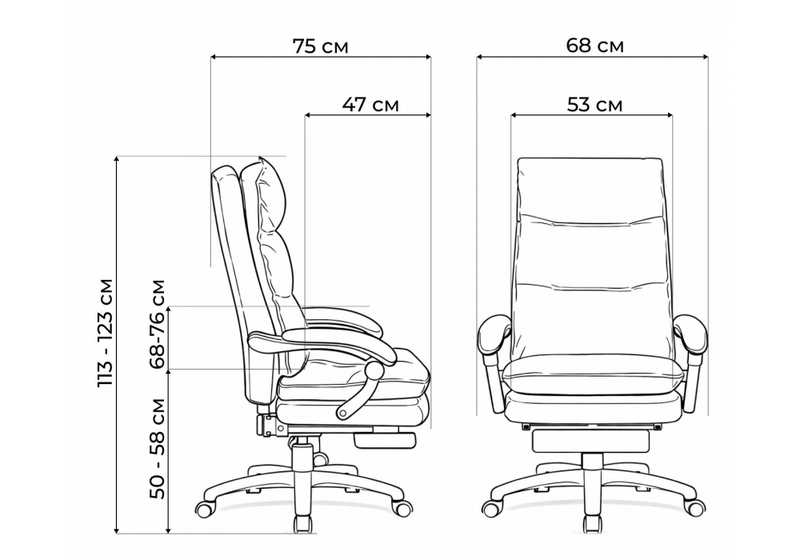 Компьютерное кресло, Rapid серое