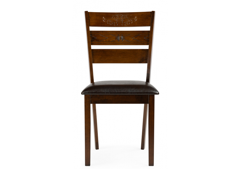 Стул деревянный, Simol темно-коричневый / коричневый