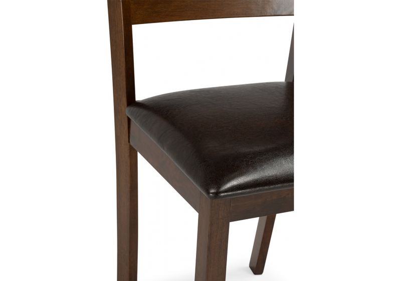 Стул деревянный, Simol темно-коричневый / коричневый