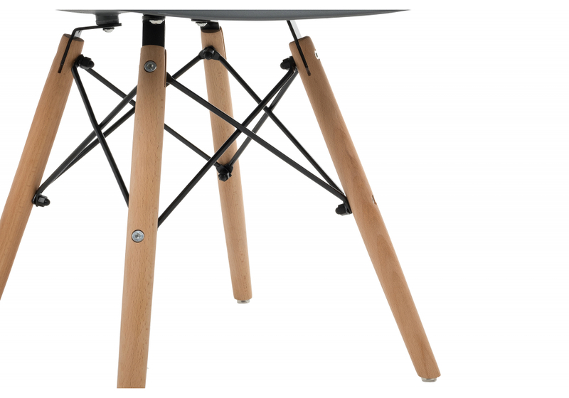 Стул деревянный, Eames PC-015 grey