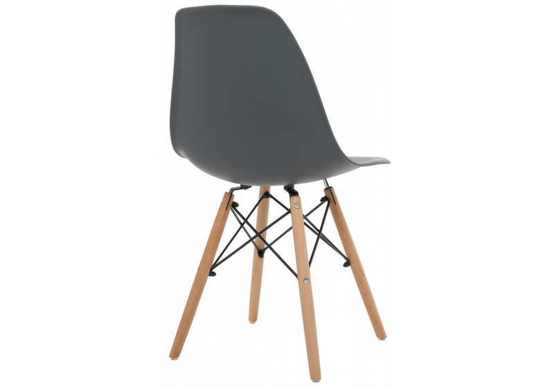 Стул деревянный, Eames PC-015 grey
