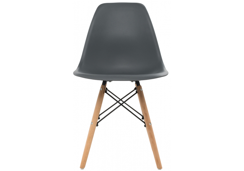Стул деревянный, Eames PC-015 grey
