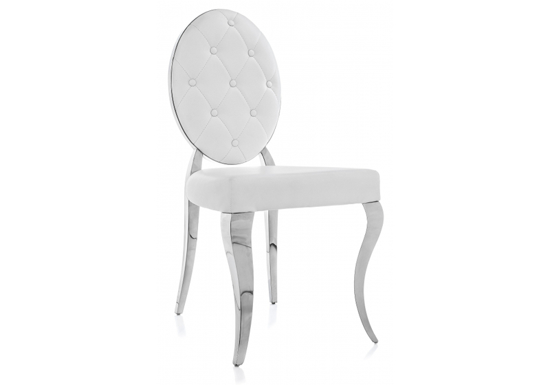 Стул на металлокаркасе, Odda белый