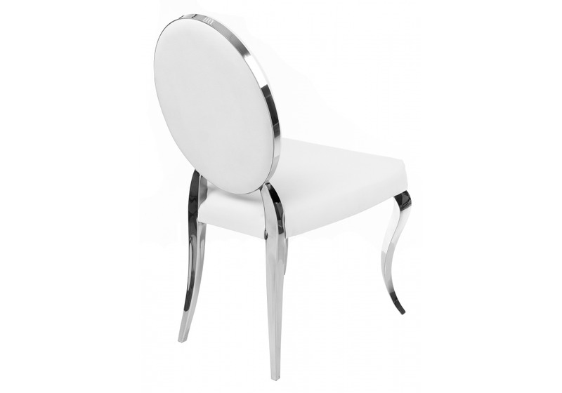 Стул на металлокаркасе, Odda белый