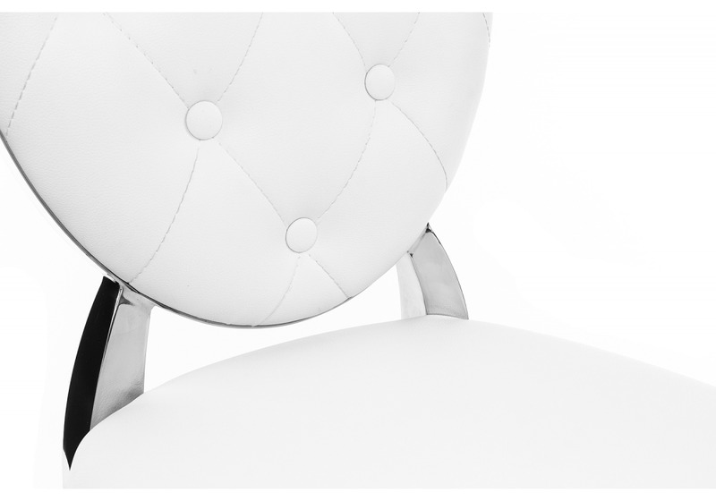 Стул на металлокаркасе, Odda белый