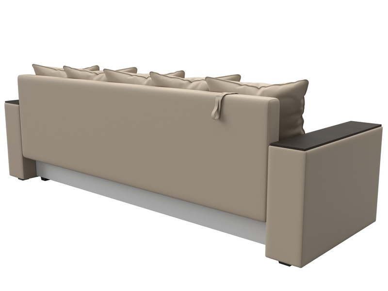 Диван прямой Дубай Лайт, Экокожа, Бежевый