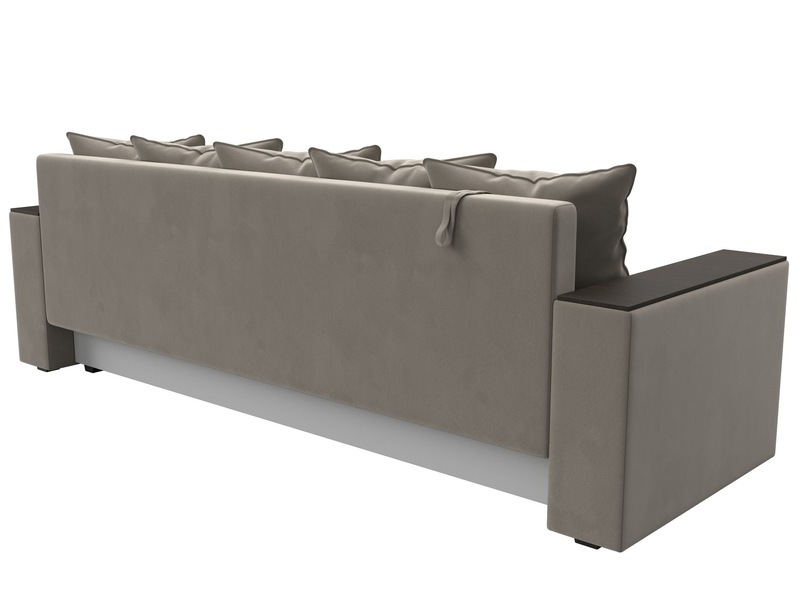 Диван прямой Дубай Лайт, Микровельвет, Бежевый