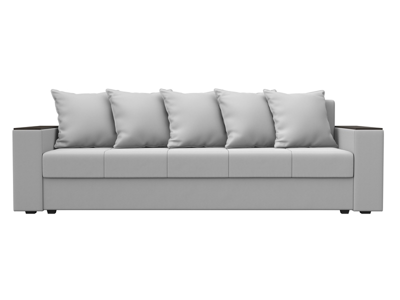 Диван прямой Дубай Лайт, Экокожа, Белый