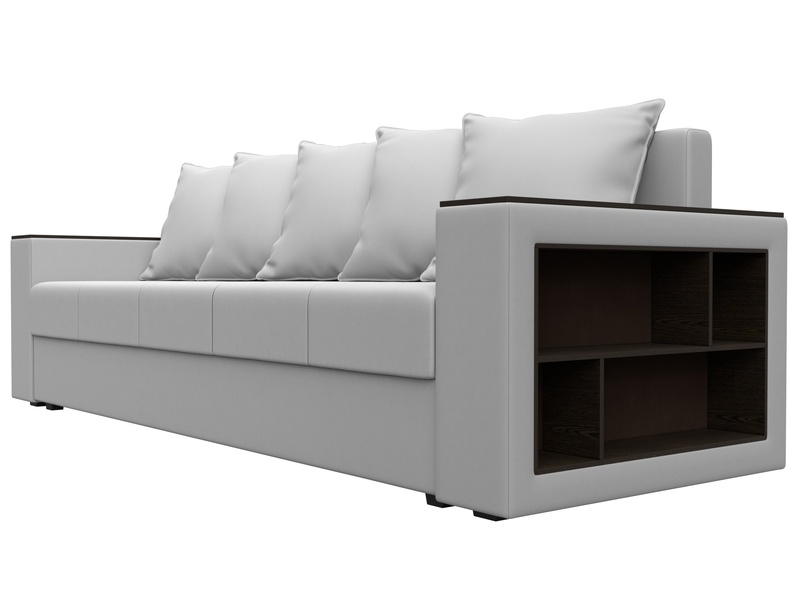 Диван прямой Дубай Лайт, Экокожа, Белый