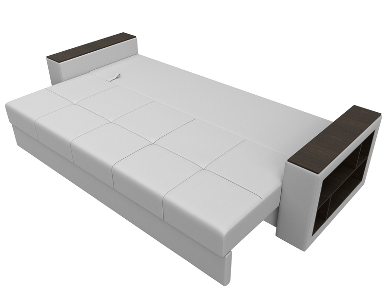 Диван прямой Дубай Лайт, Экокожа, Белый