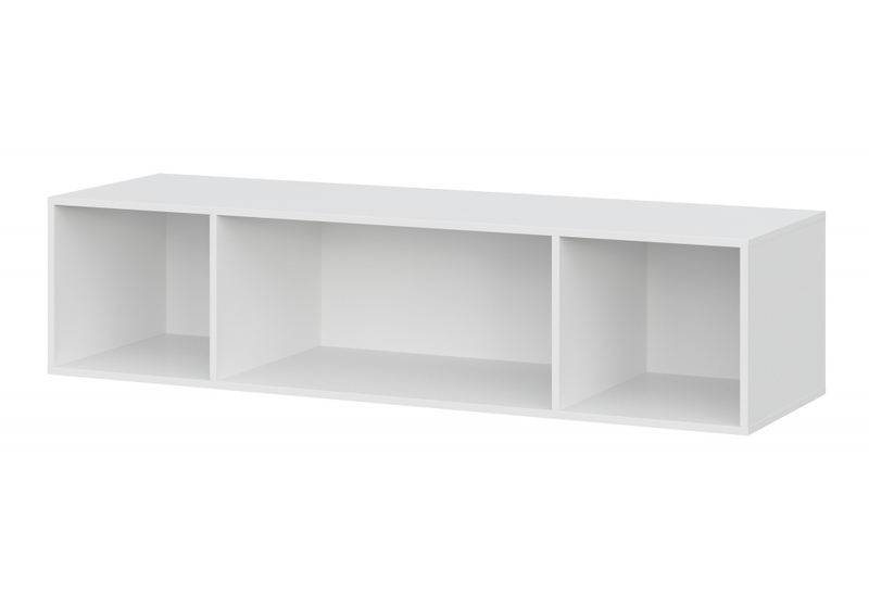 Шкаф, Даиго с антресолью белый текстурный комплектация 3