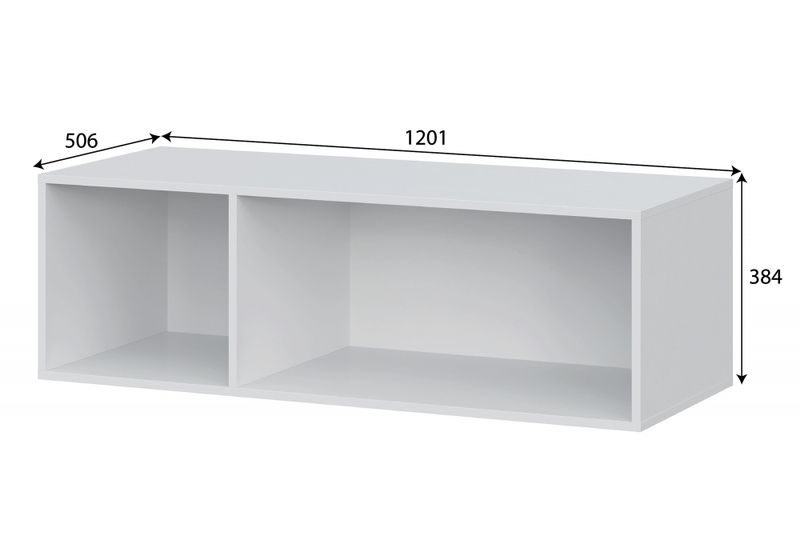 Шкаф, Даиго с антресолью белый текстурный комплектация 2