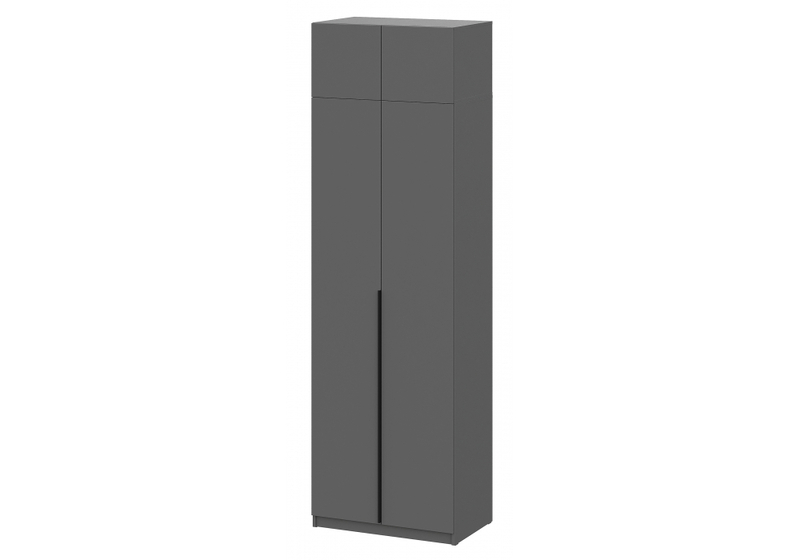 Шкаф, Даиго с антресолью графит серый комплектация 1