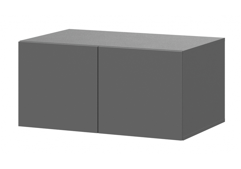 Шкаф, Даиго с антресолью графит серый комплектация 1