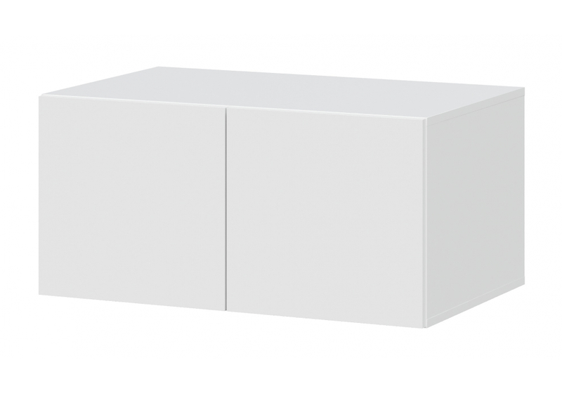 Шкаф, Даиго с антресолью белый текстурный комплектация 1