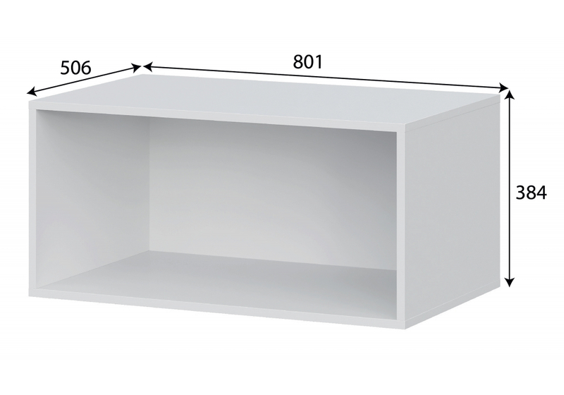 Шкаф, Даиго с антресолью белый текстурный комплектация 1