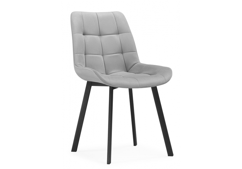 Стул на металлокаркасе, Челси П светло-серый (zd 960) / черный np