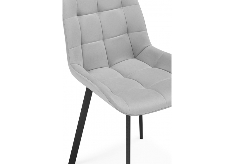 Стул на металлокаркасе, Челси П светло-серый (zd 960) / черный np