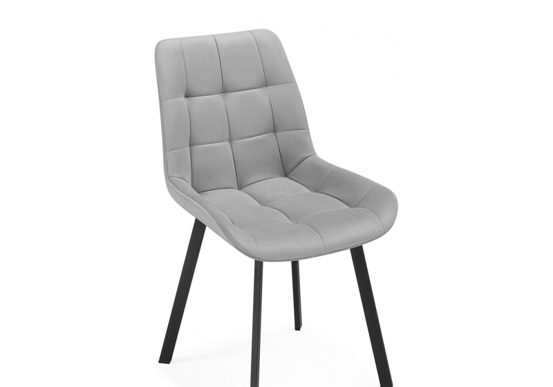 Стул на металлокаркасе, Челси П светло-серый (zd 960) / черный np