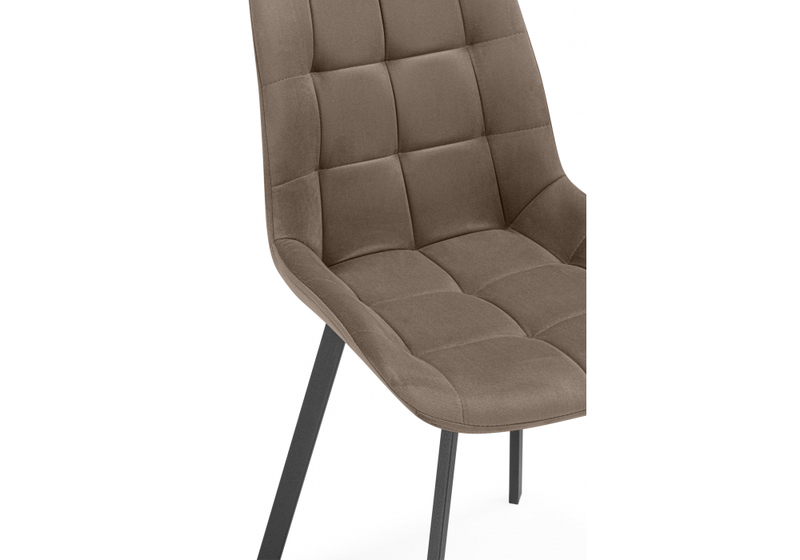 Стул на металлокаркасе, Челси П коричневый (zd 233) / черный np