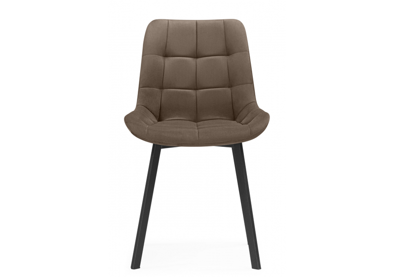 Стул на металлокаркасе, Челси П коричневый (zd 233) / черный np