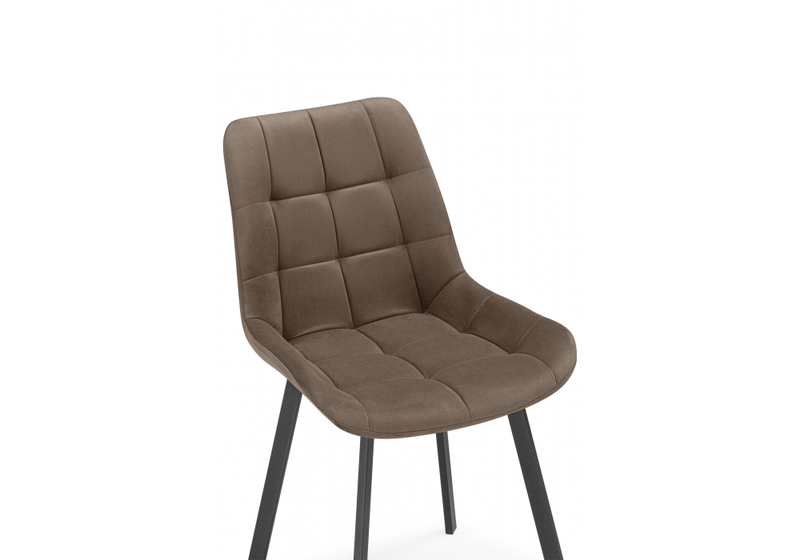 Стул на металлокаркасе, Челси П коричневый (zd 233) / черный np