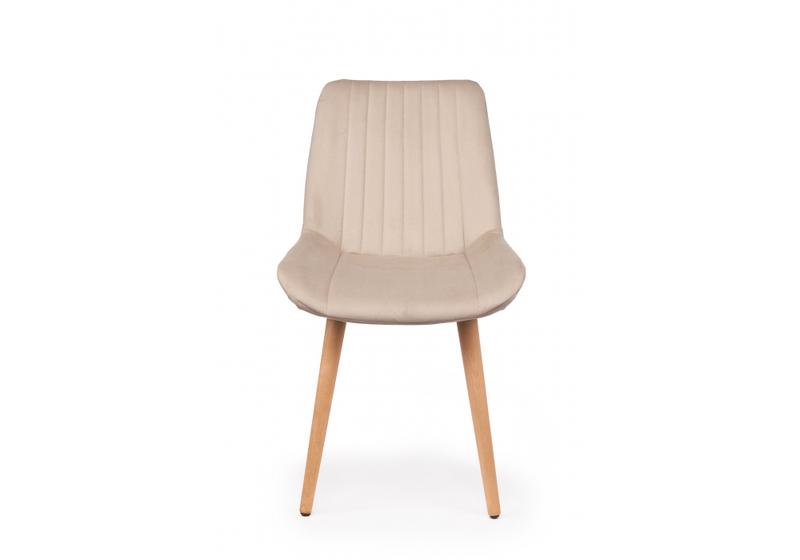 Стул деревянный, Седа бежевый (zd 210) / светлое дерево np