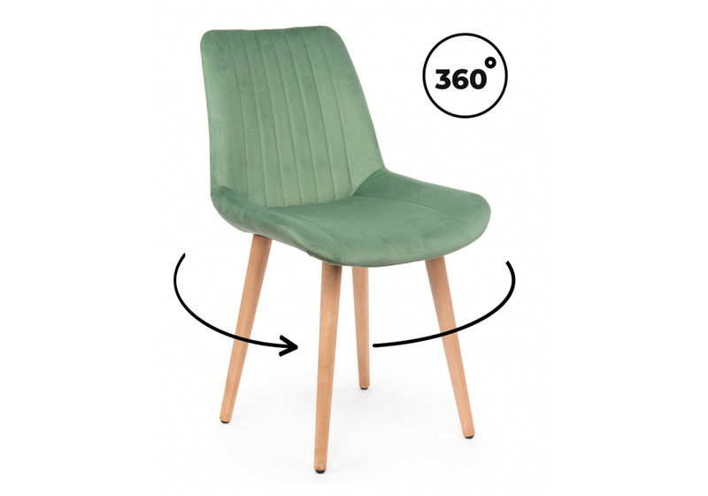 Стул деревянный, Седа 360 фисташковый (zd 651) / светлое дерево np