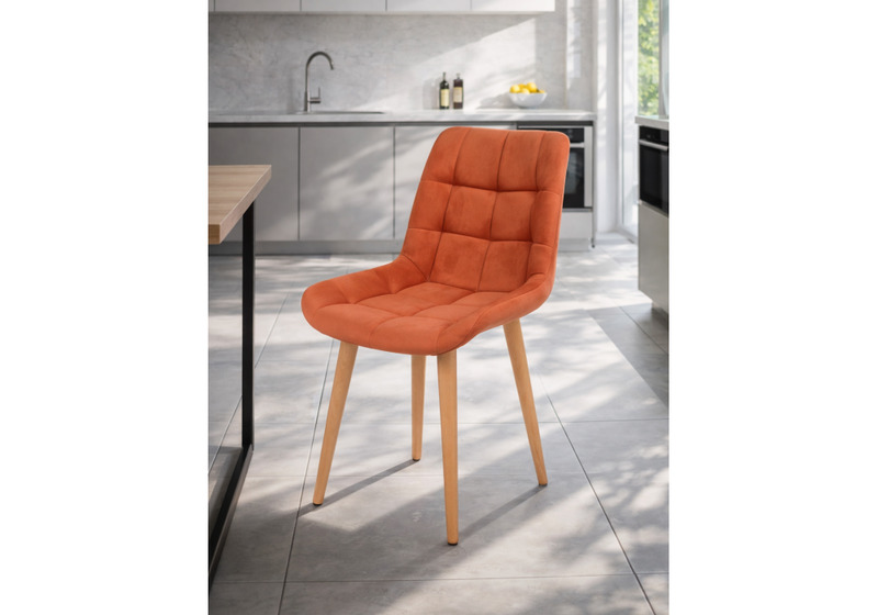 Стул деревянный, Челси 360 терракотовый (zd 432) / светлое дерево np