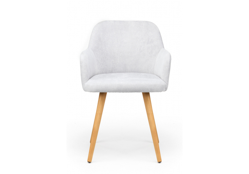 Стул деревянный, Инфини 360 светло-серый (ocean 021) / светлое дерево