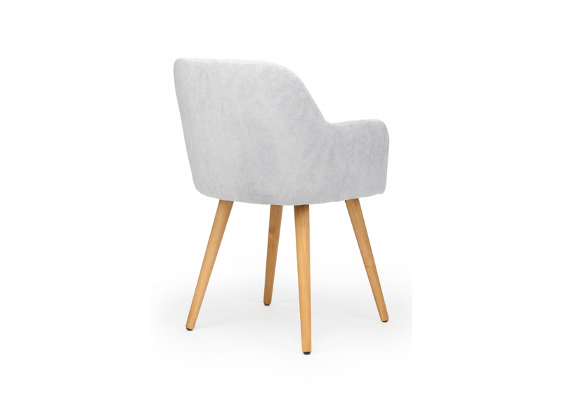 Стул деревянный, Инфини 360 светло-серый (ocean 021) / светлое дерево