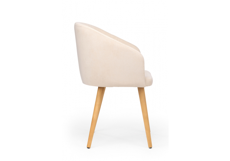 Стул деревянный, Монер 360 бежевый (glory 03) / светлое дерево