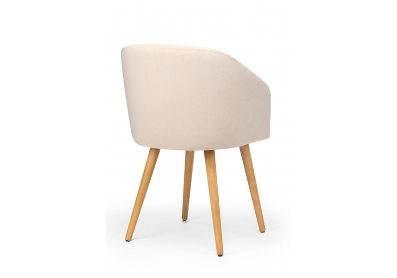 Стул деревянный, Монер 360 бежевый (glory 03) / светлое дерево