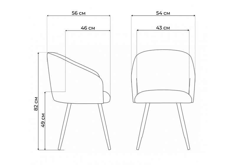 Стул деревянный, Монер 360 светло-серый (glory 36) / светлое дерево