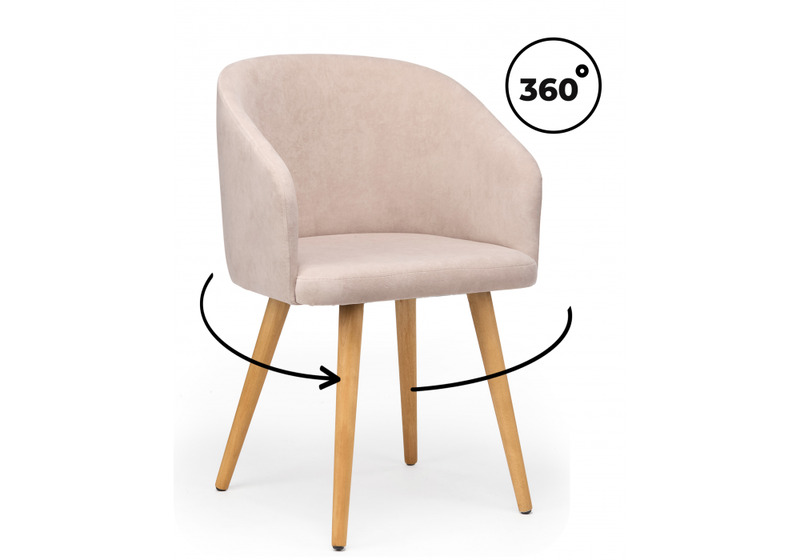 Стул деревянный, Монер 360 латте (glory 10) / светлое дерево