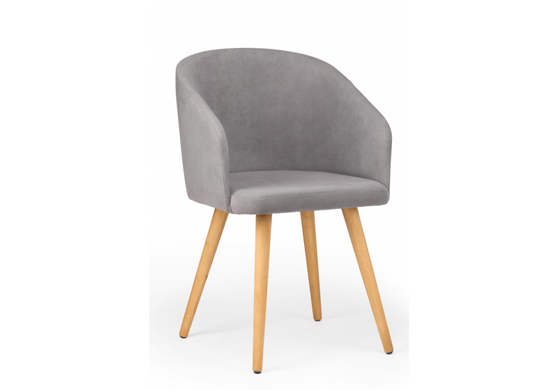 Стул деревянный, Монер 360 темно-серый (glory 20) / светлое дерево