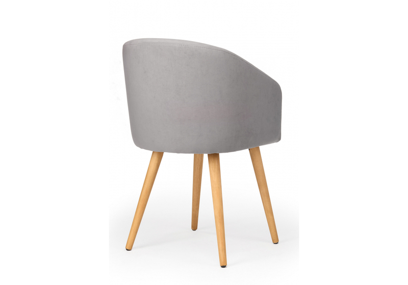 Стул деревянный, Монер 360 темно-серый (glory 20) / светлое дерево